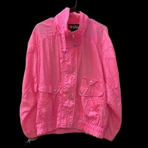 Retro Andy Johns Pink Nylon Jacket